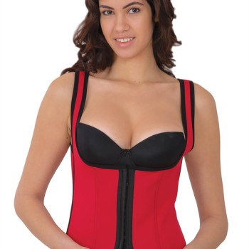 Arias Closet Kırmızı Mı 9173 Terletici Agraflı Göğsü Açık Atlet Korse