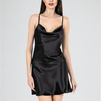 Arias Closet Kısa Gecelik Degaje Siyah 7740