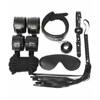 Arias Closet Kol Bacak İp Maske Kelepce Ağız Topu Kople Deri Set