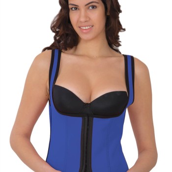 Arias Closet Mavi Mı 9173 Terletici Agraflı Göğsü Açık Atlet Korse