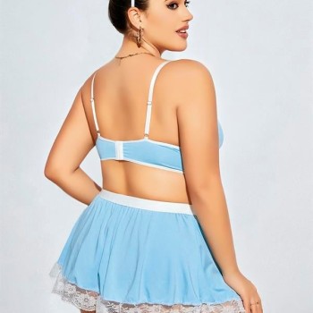 Arias Closet Mini Etekli Büyük Beden Fantezi Hizmetçi Kostümü