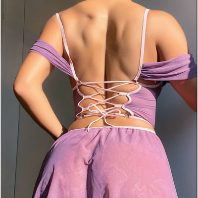 Arias Closet Mor Fantezi Kleopatra Kostümü