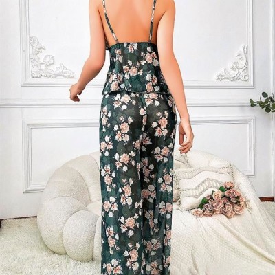 Arias Closet Özel Tasarım Çiçek Desenli Salaş Kesim 2'Li Takım