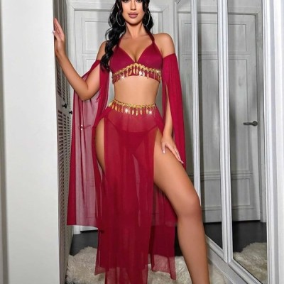 Arias Closet Özel Tasarım Kırmızı Harem Kostümü