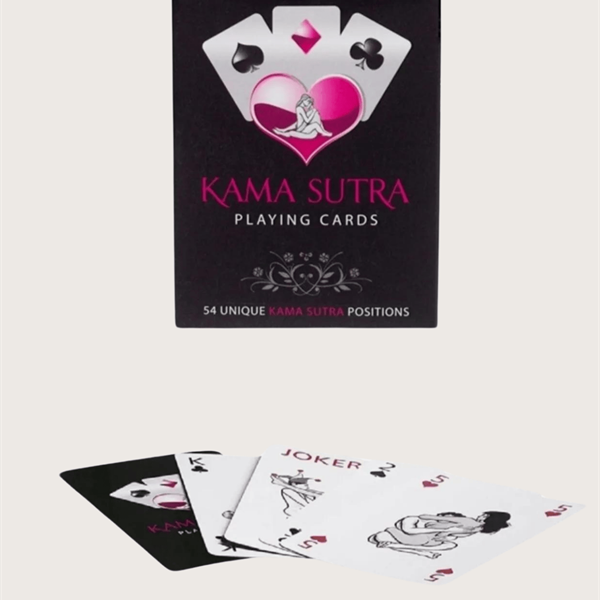 Arias Closet Sexy Görselli Oyun Kartı Kama Sutra Kırmızı Kırbaç Set