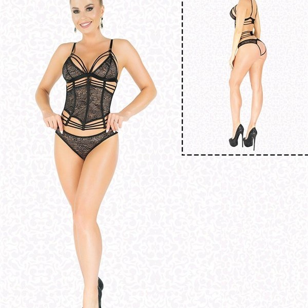 Arias Closet Simli Dantel Büstiyer Takım