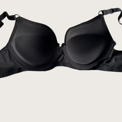 Arias Closet Siyah-Beyaz 2'Li Mikro Kumaş Push Up Dolgulu Balenli Günlük Destekli Sütyen