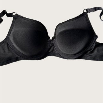 Arias Closet Siyah-Beyaz-Kırmızı-Ten 4'Lü Dolgulu Push Up Micro Balenli Günlük Tek Destekli Sütyen