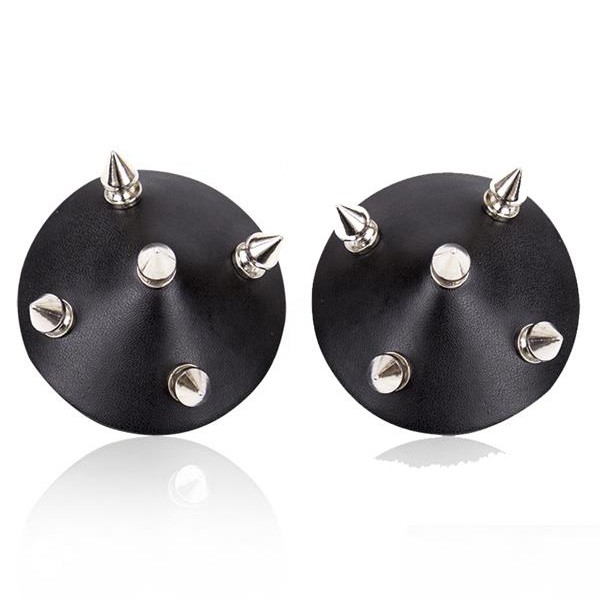 Arias Closet Siyah Çivili Deri Fantezi Göğüs Ucu Kapatıcı