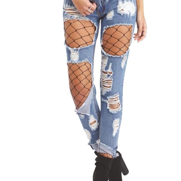 Arias Closet Siyah Fileli Külotlu Çorap