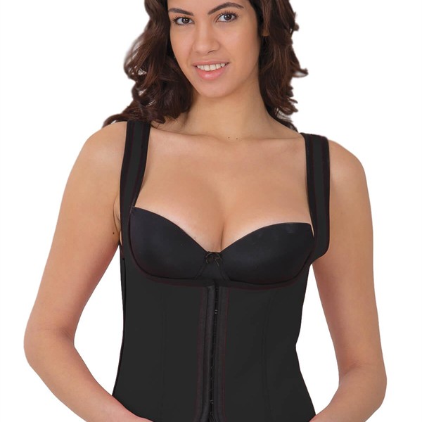 Arias Closet Siyah Mı 9173 Terletici Agraflı Göğsü Açık Atlet Korse