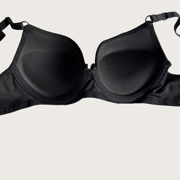 Arias Closet Siyah-Ten 2'Li Mikro Kumaş Push Up Dolgulu Balenli Günlük Destekli Sütyen
