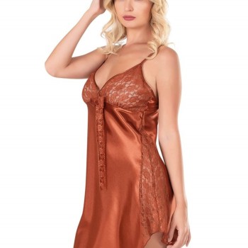 Arias Closet Tarçın Saten Gecelik