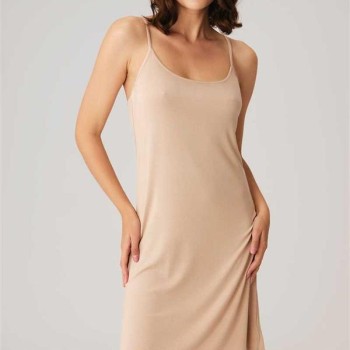 Arias Closet Viskon İnce İp Askılı Kısa Elbise Altı Kombinezon