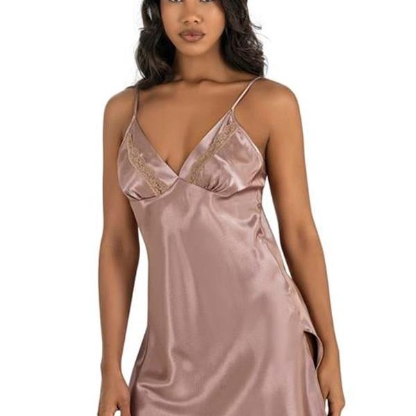 Arias Closet Vizon Kısa Saten Gecelik 8211