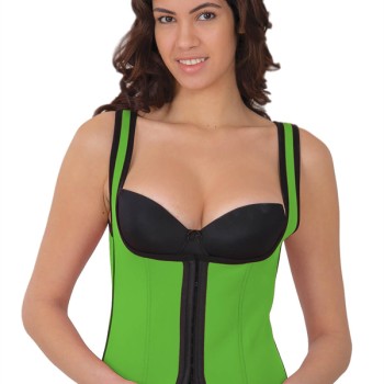 Arias Closet Yeşil Mı 9173 Terletici Agraflı Göğsü Açık Atlet Korse