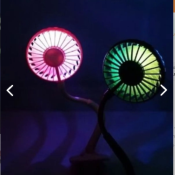 Ayarlanabilir Kıskaçlı Masa Üstü Mini Vantilatör