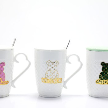 Ayıcık Tasarımlı Porselen Kupa Bardak 