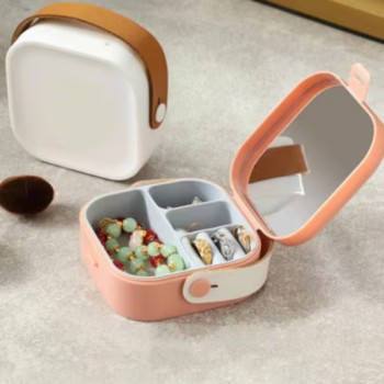 Aynalı Makyaj Kutusu Çanta Boy 