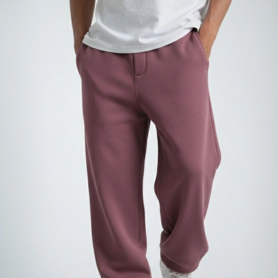 Baggy Alt Eşofman - Gül Kurusu