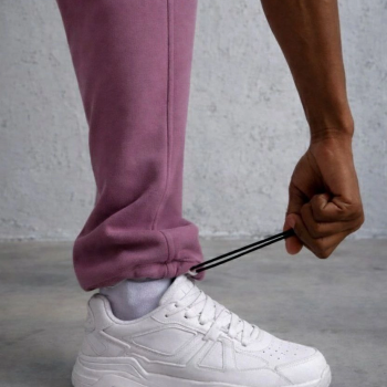 Baggy Alt Eşofman - Gül Kurusu