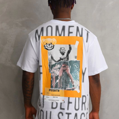 Baskılı Oversize T-Shirt - Beyaz -