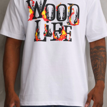 Baskılı Oversize T-Shirt - Beyaz -