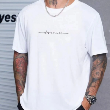 Baskılı Oversize T-Shirt - Beyaz -