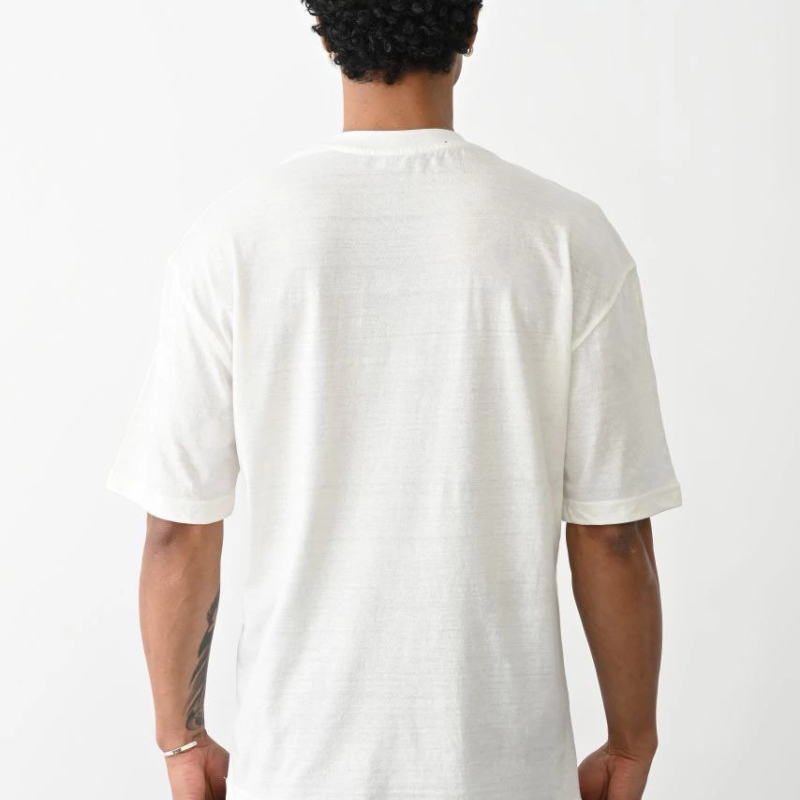 Baskılı Oversize T-Shirt - Beyaz -