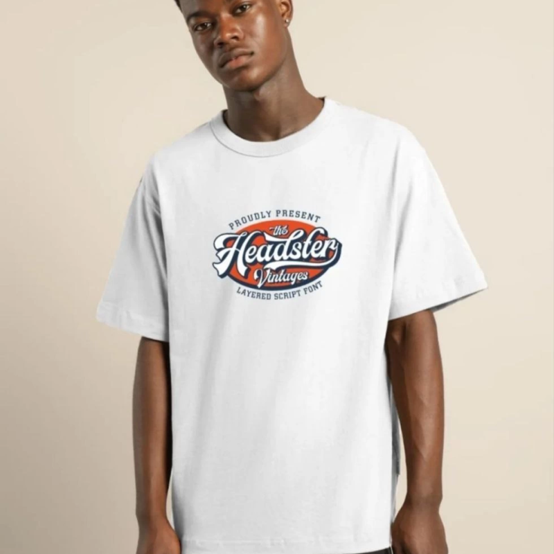 Baskılı Oversize T-Shirt - Beyaz -