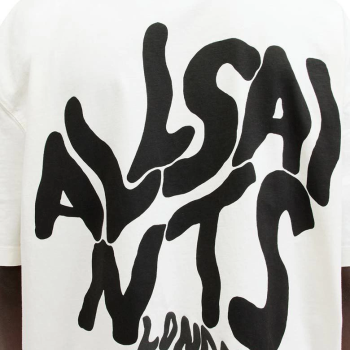 Baskılı Oversize T-shirt - Beyaz -