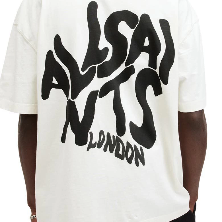 Baskılı Oversize T-shirt - Beyaz -