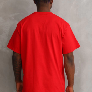 Baskılı Oversize T-Shirt - Kırmızı -