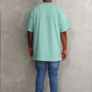 Baskılı Oversize T-Shirt - Mint Yeşili