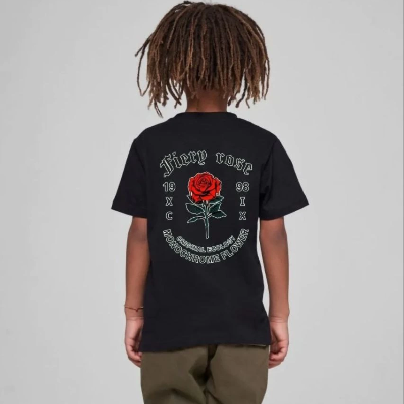 Baskılı T-Shirt - Siyah -