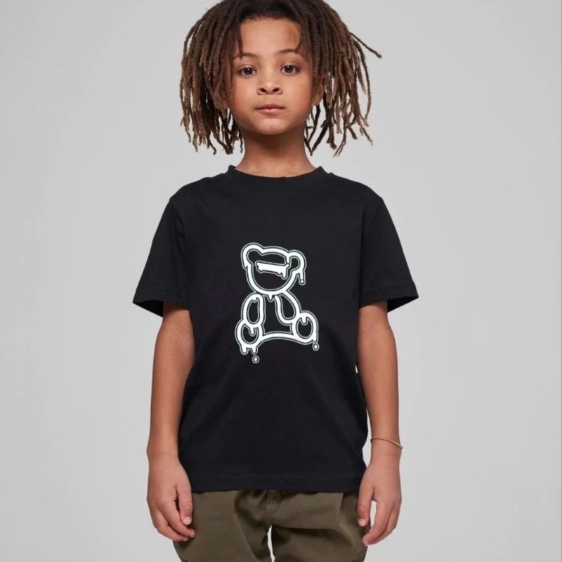 Baskılı T-Shirt - Siyah -