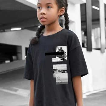 Baskılı T-Shirt - Siyah -