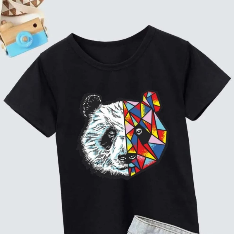 Baskılı T-Shirt - Siyah -