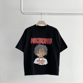 Baskılı T-Shirt - Siyah -