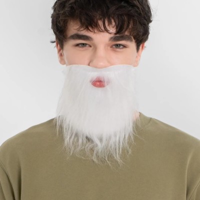 Beyaz Kırçıllı Takma Sakal Çocuk Yetişkin