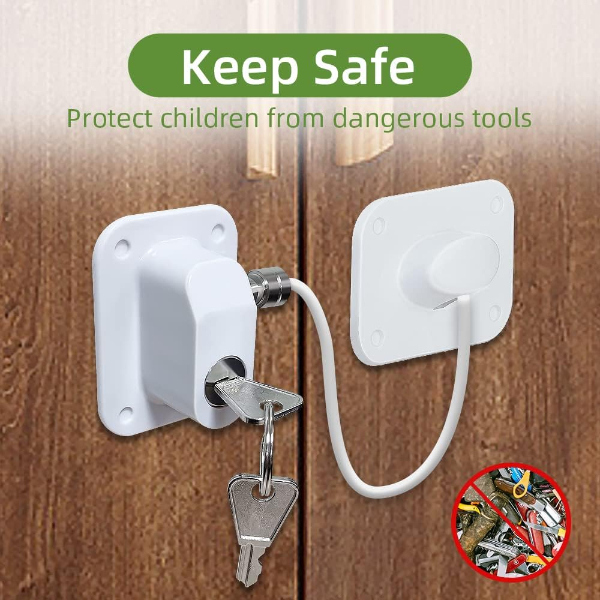 Beyaz Plaka Halatlı Emniyet Kilidi 