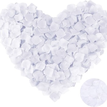 Beyaz Renk Gül Yaprağı - 1 Paket 100 Adet