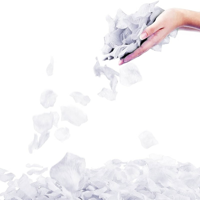 Beyaz Renk Gül Yaprağı - 5 Paket 500 Adet