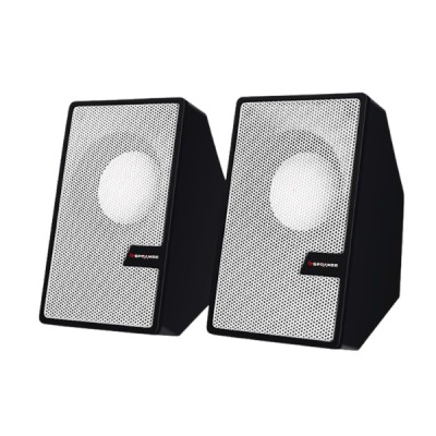 Beyaz USB 2.0 + 3.5mm USB Hoparlör 