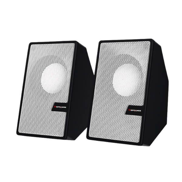 Beyaz USB 2.0 + 3.5mm USB Hoparlör 