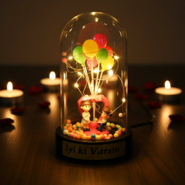 Biblolu Balonlu Ledli Fanus 