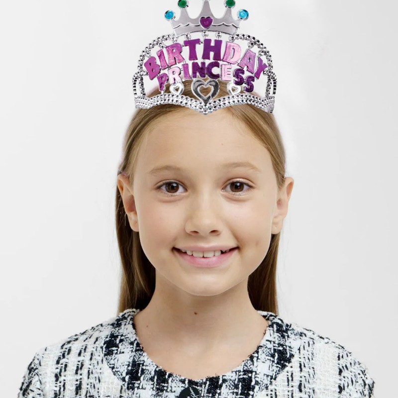 Birthday Princess Yazılı Çocuk Parti Tacı