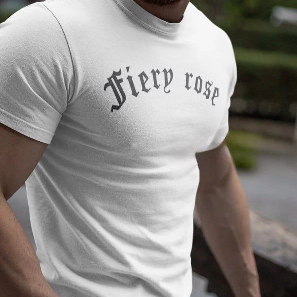 Bisiklet Yaka Baskılı Oversize T-Shirt - Beyaz