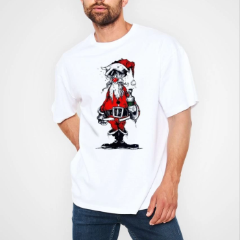 Bisiklet Yaka Baskılı Oversize T-Shirt - Beyaz -