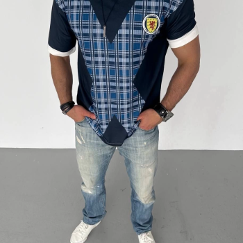 Bisiklet Yaka Baskılı Oversize T-Shirt - Siyah -